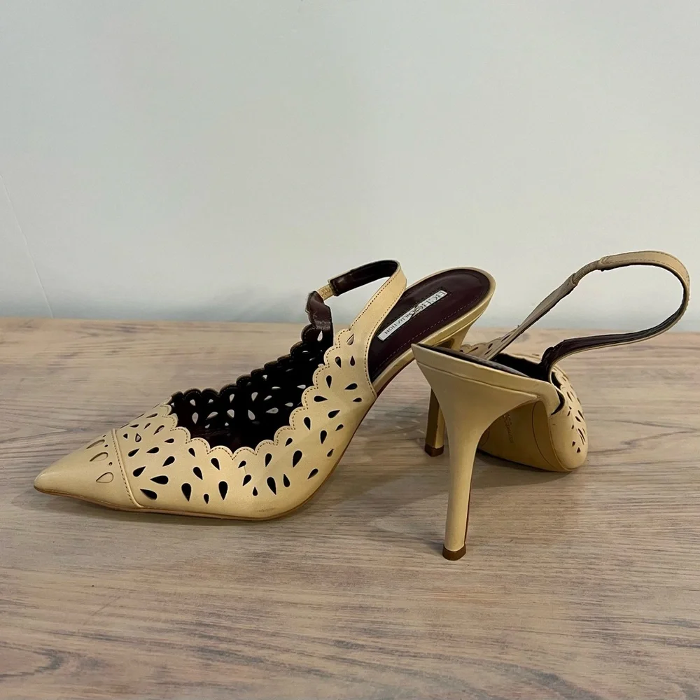 BCBGeneration Talyn Slingback Heels, Warm Sand - Picture 7 of 14